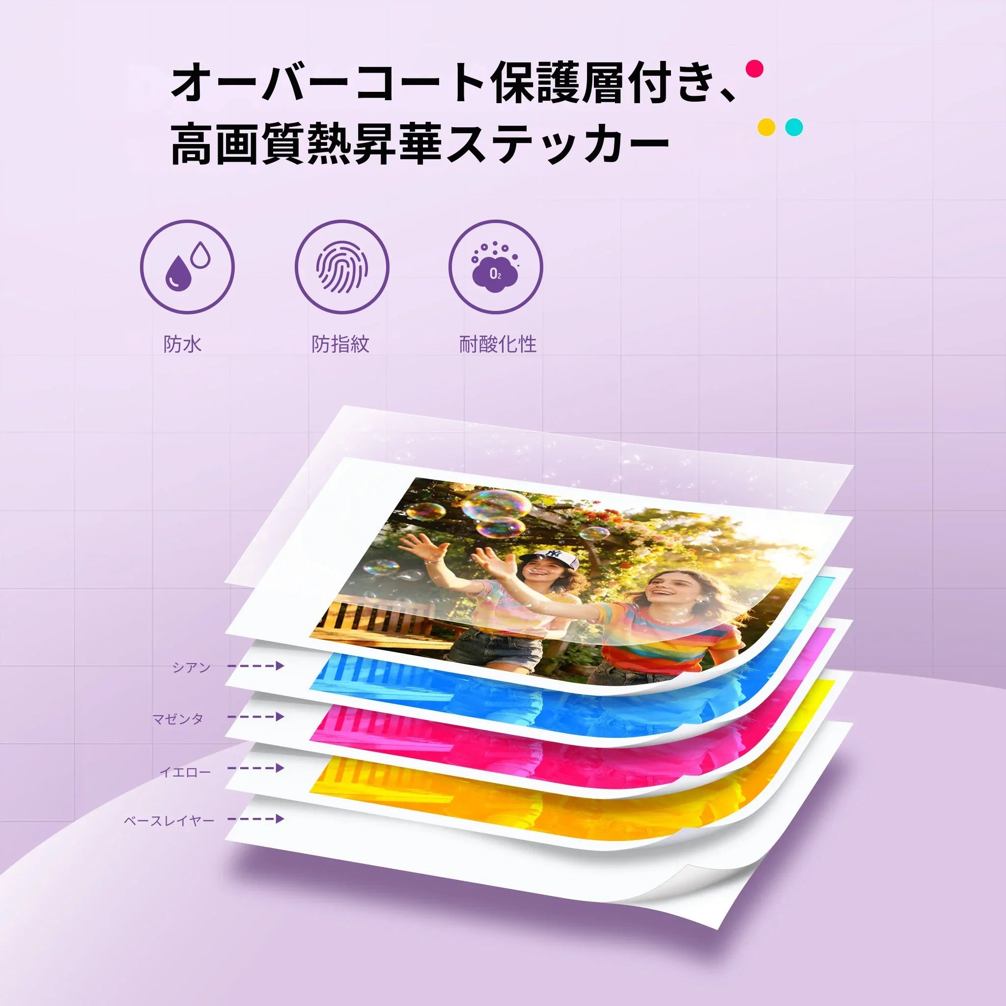 Liene Pearl N200 Proフォトシール紙50枚セット - 高品質昇華型印刷用