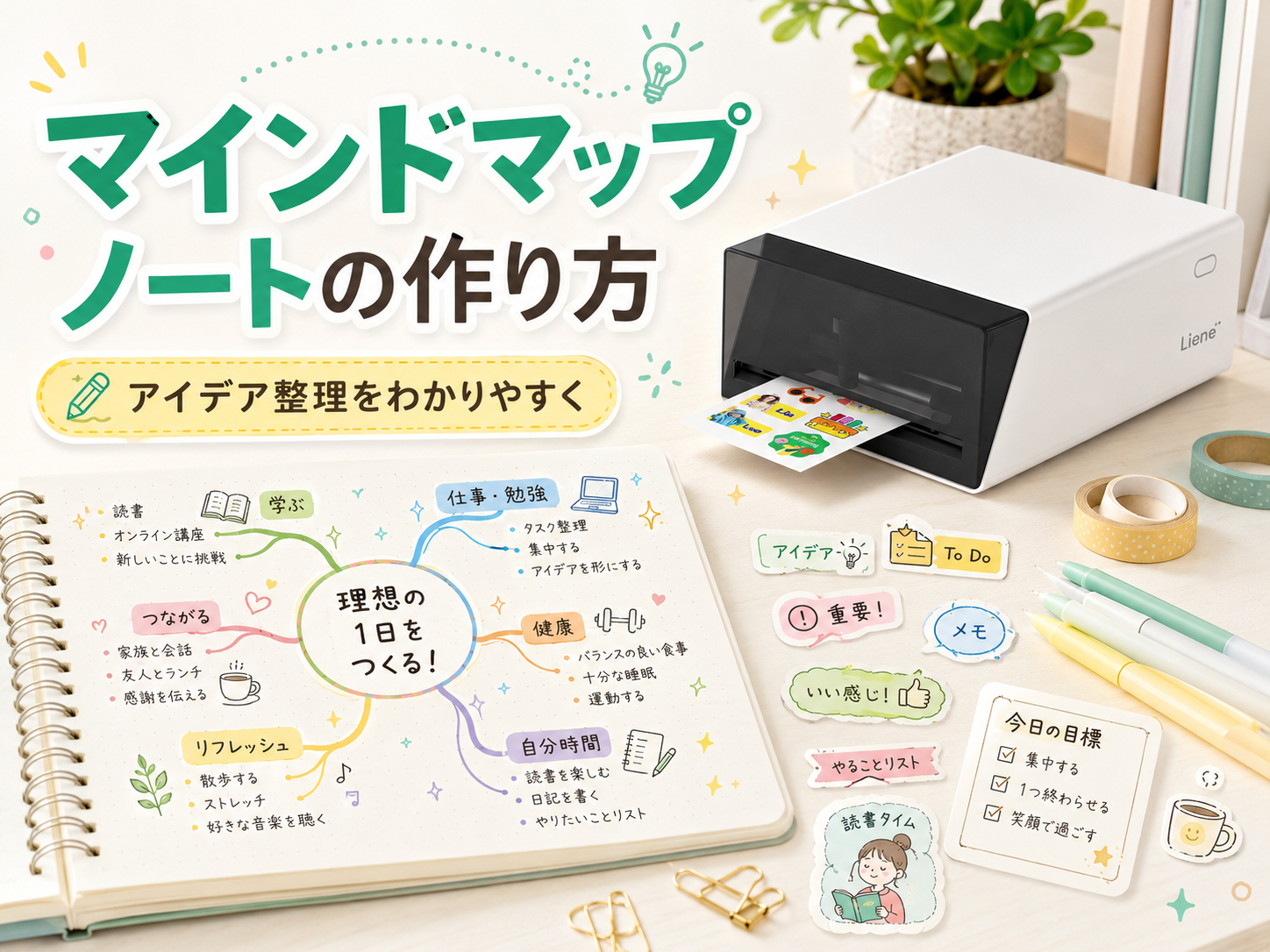 マインドマップノートの作り方