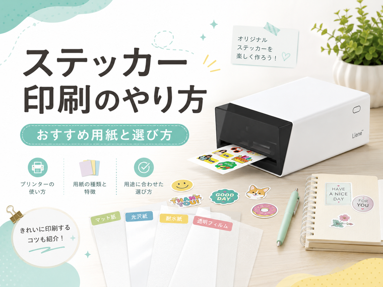 ステッカー印刷のやり方｜おすすめ用紙と選び方【2026】